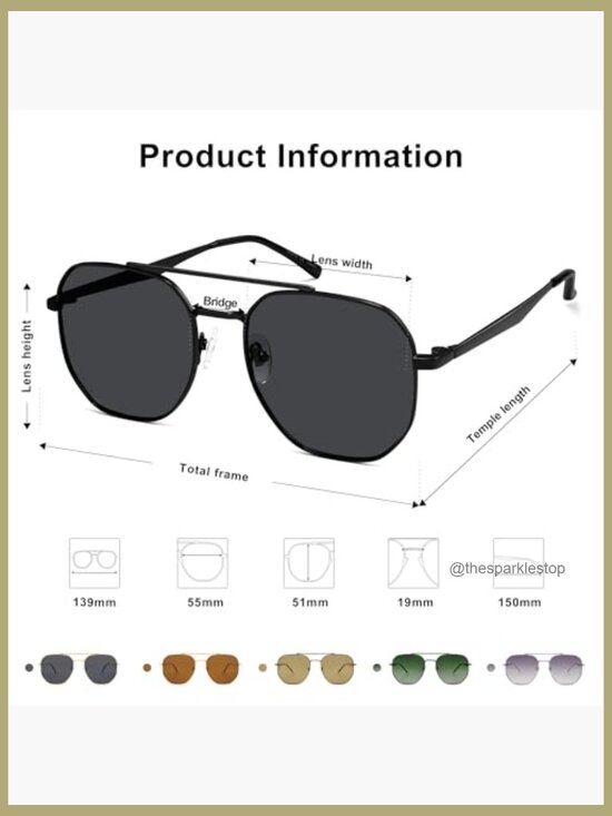 Metal Frame Retro Hexagon Sunglasses UV400 Protection main image 4